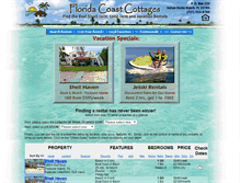 Tablet Screenshot of floridacoastcottages.com